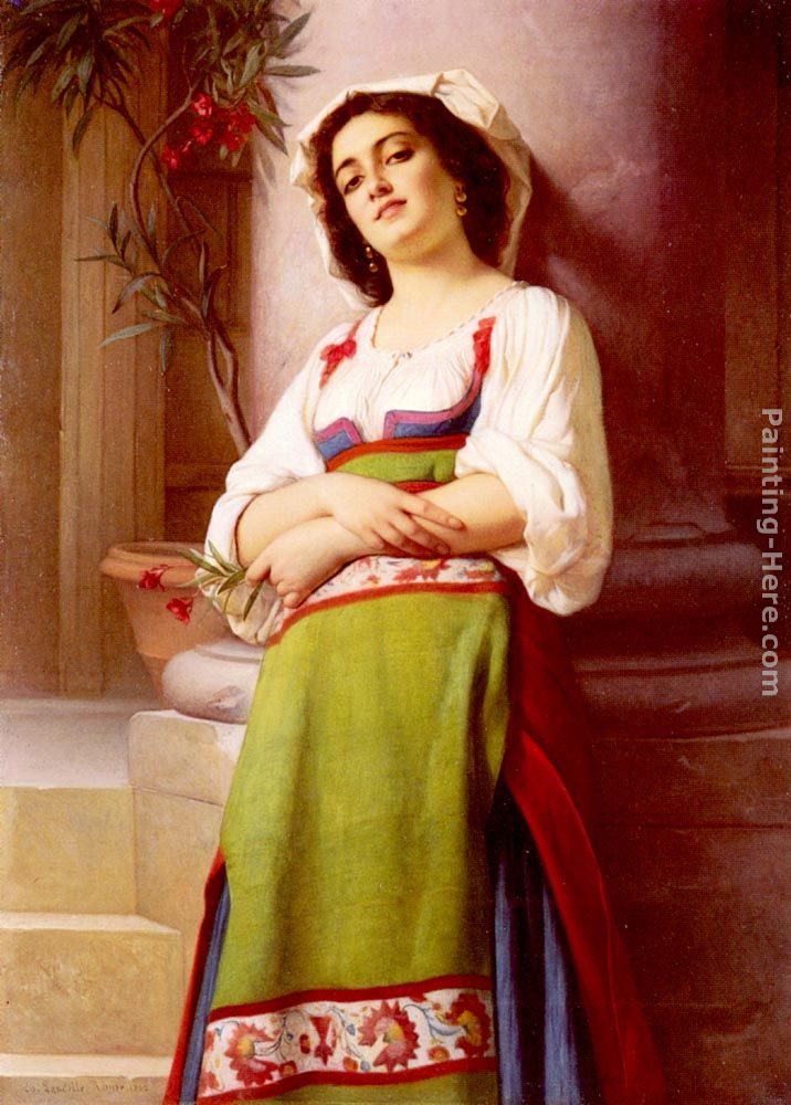 Charles Zacharie Landelle L'Italienne